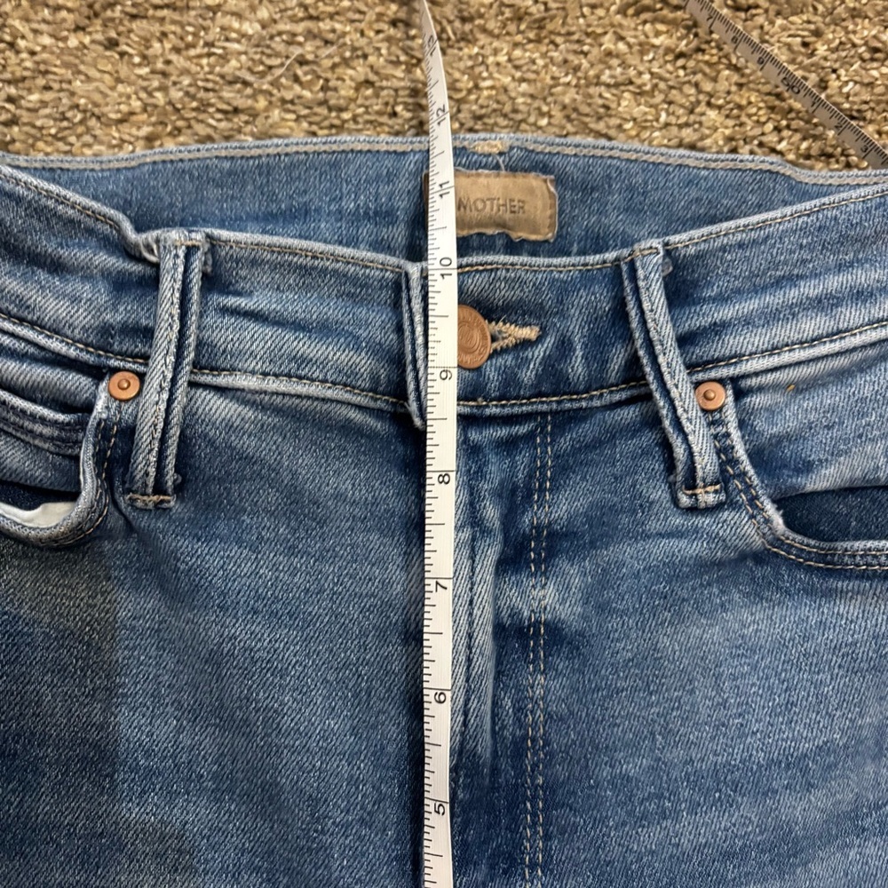 Mother Dazzler Mid-Rise Ankle-Fray Jeans Riding the Cliffside Jeans Size 25 - Picture 7 of 11